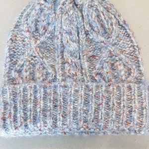 SIMONS -wool tuque blue orange - one size fits al